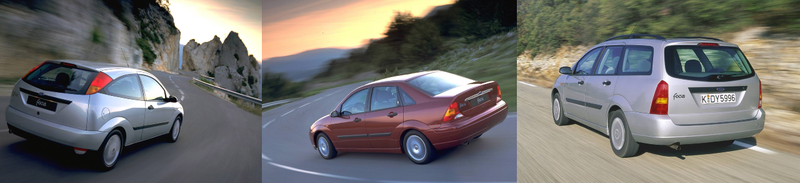 A pet peeve I have is when the same car gets different styling for different body styles. If they’re supposed to be the same car, why do these Focuses have different taillights? This Corolla thing goes a bit further than this though.